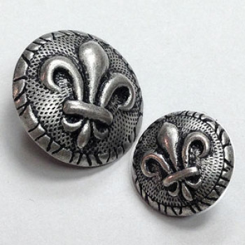 M-1878 Fleur de Lis Button - 2 Sizes M-1878 Fleur de Lis Button - 2 Sizes